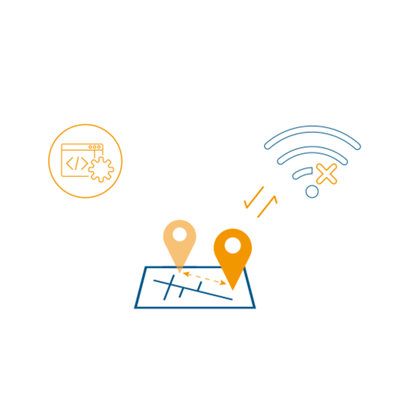 前端解算，无网部署